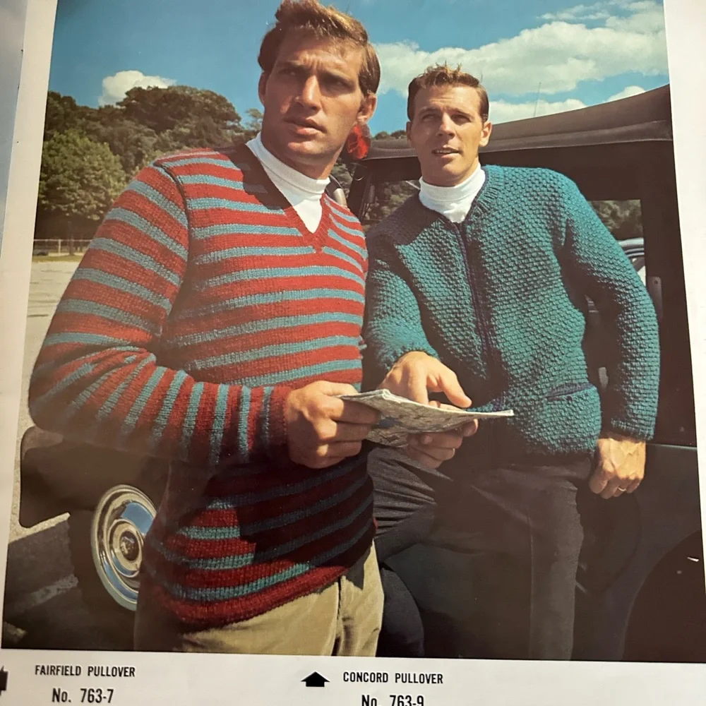 Vintage Columbia Minerva Hand Knits For Men Book